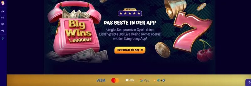 Willkommen bei Spingranny: Aktuelle Promotionen und Bonus Codes für Deutschland, spingranny Login